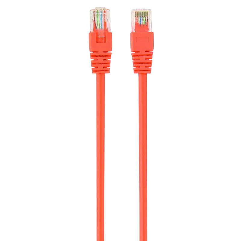 Patch cord Cablexpert PP12-0.5M/O, CAT5e UTP, 0,5m, Portocaliu - photo