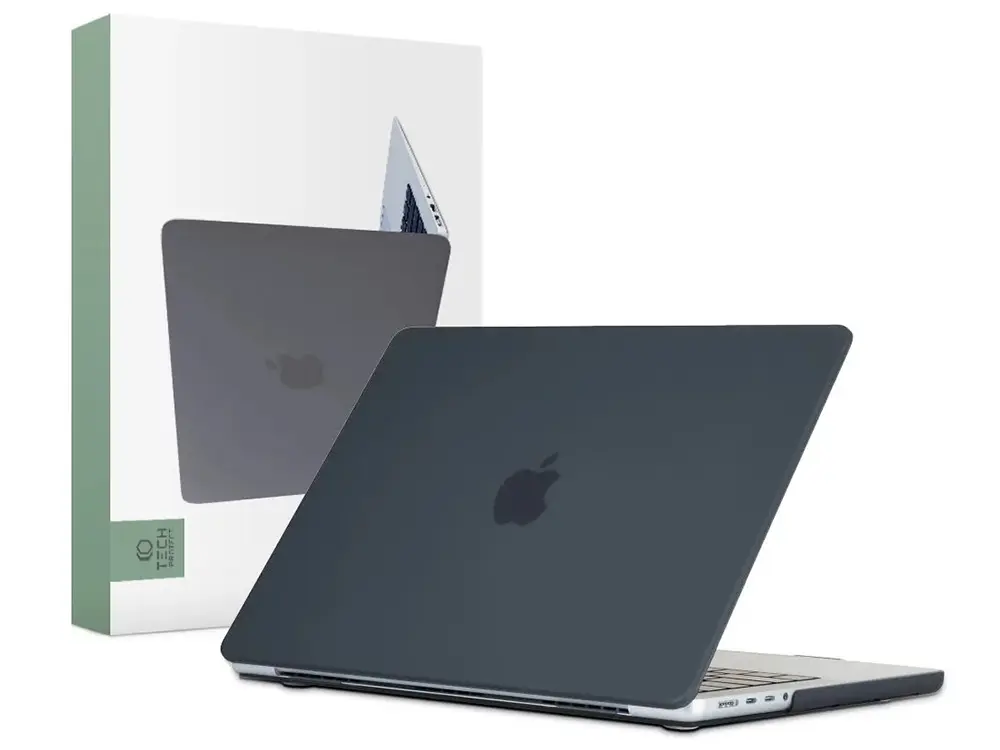 Husă pentru laptop Tech Protect Smartshell Macbook Pro 14 (2021-2023), 14.2", Policarbonat, Negru mat - photo