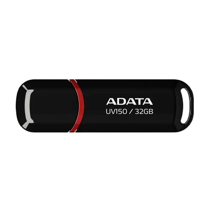 Memorie USB ADATA UV150, 32GB, Negru/Rosu - photo