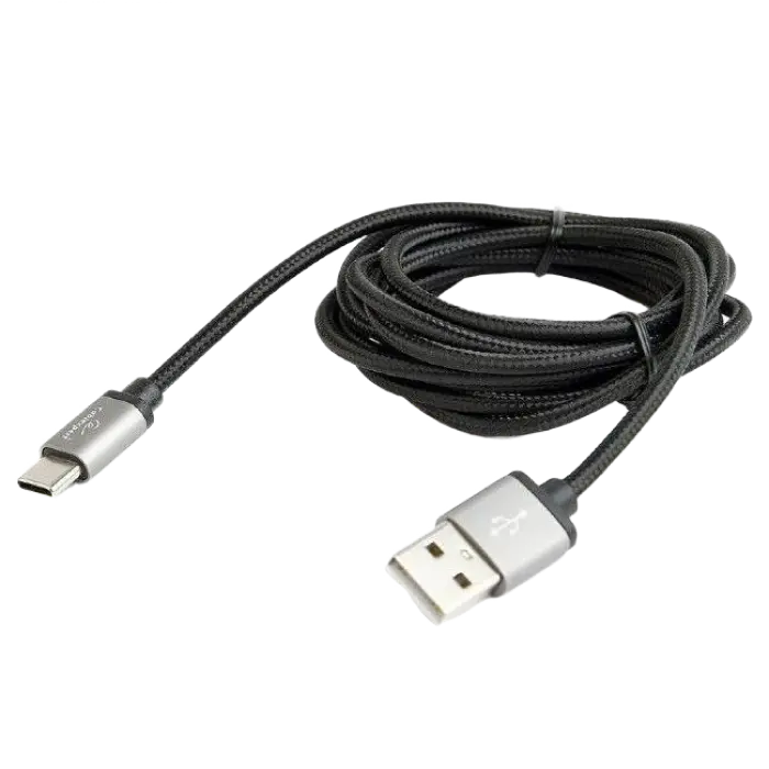 Кабель для зарядки и синхронизации Cablexpert CCB-mUSB2B-AMCM-6, USB Type-A/USB Type-C, 1,8м, Чёрный - photo
