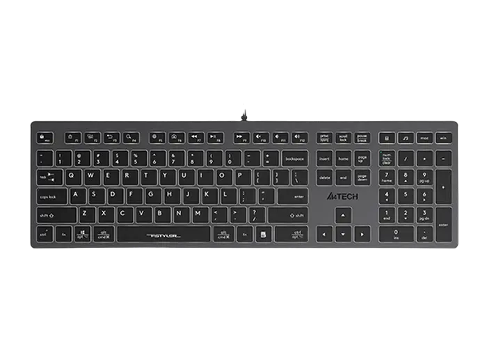 Tastatură A4Tech FX60, Cu fir, Gri - photo
