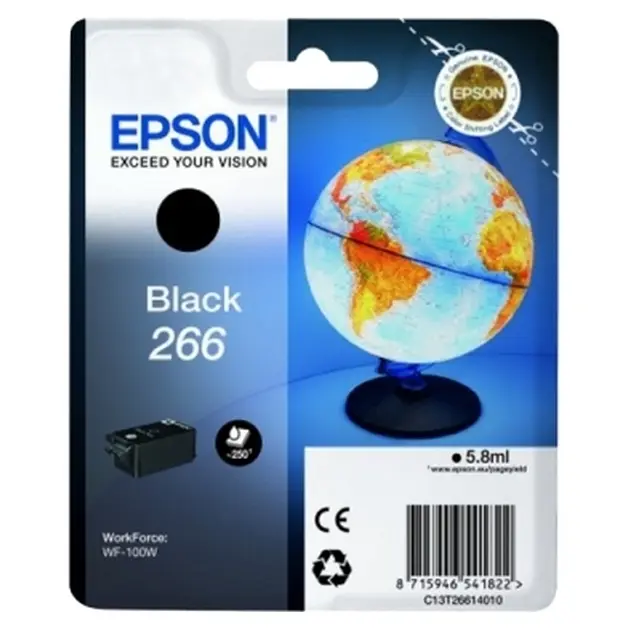 Cartuș de cerneală Epson T266, 6ml, Negru - photo