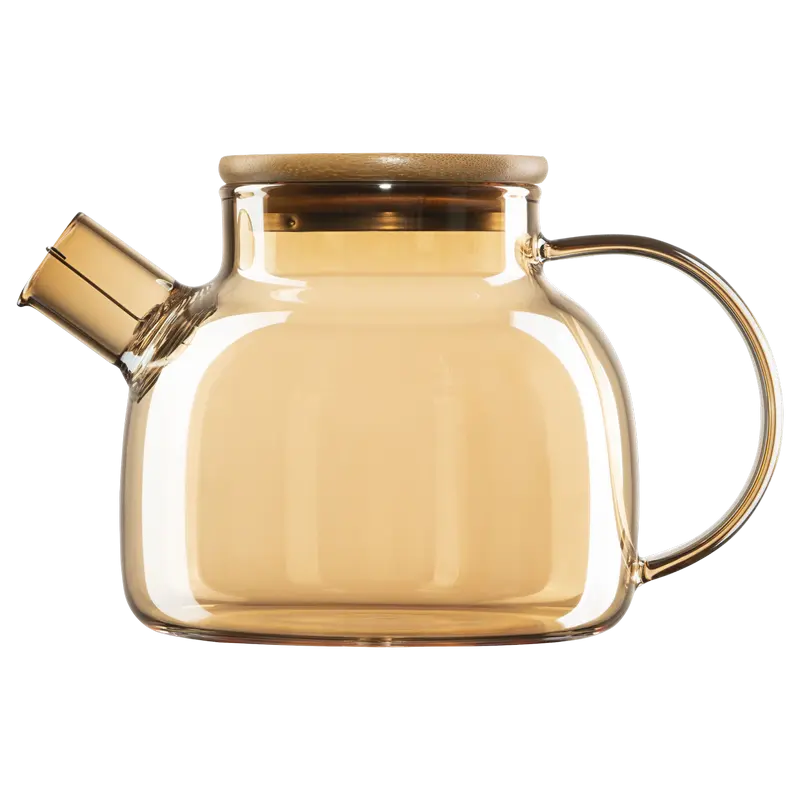 Заварочный чайник Ardesto AR3010GBG, 1л, Прозрачный | Золотой - photo