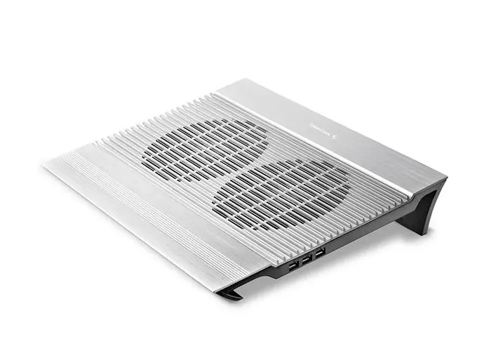 Notebook Cooling Pad Deepcool N8, up to 17'', 2x140mm, 4xUSB, Aluminium, White - photo