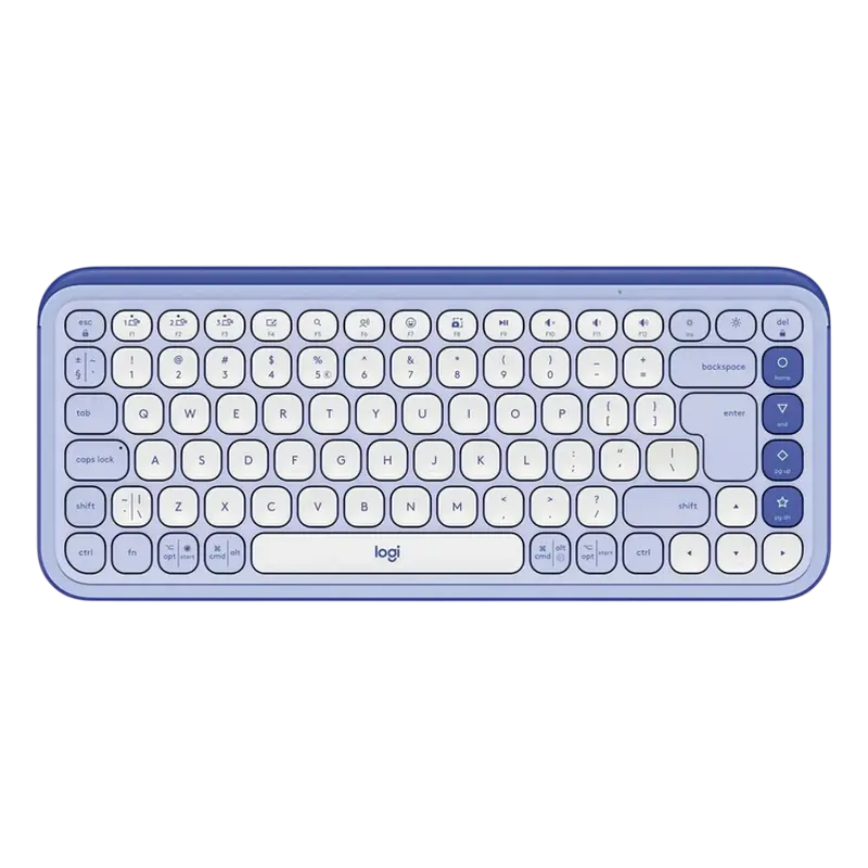 Tastatură Logitech POP ICON, Fără fir, Liliac | White - photo