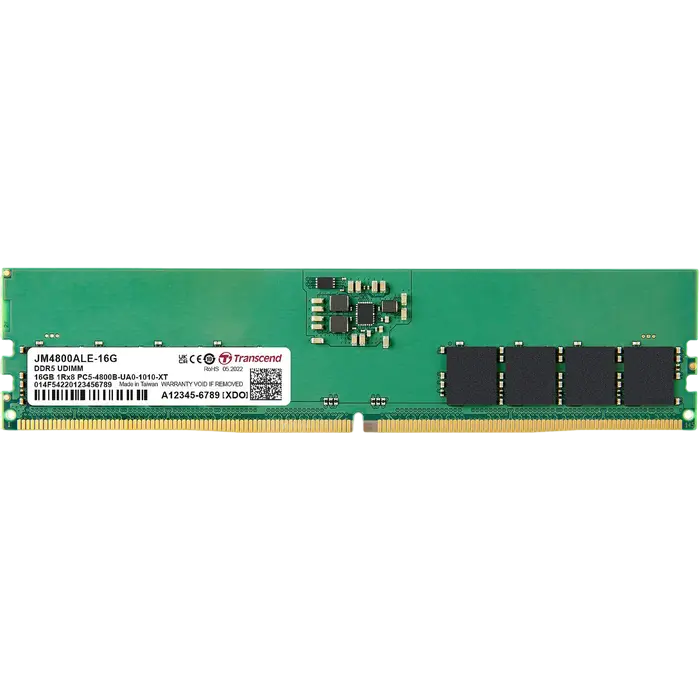 Оперативная память Transcend JetRam, DDR5 SDRAM, 4800 МГц, 16Гб, JM4800ALE-16G - photo