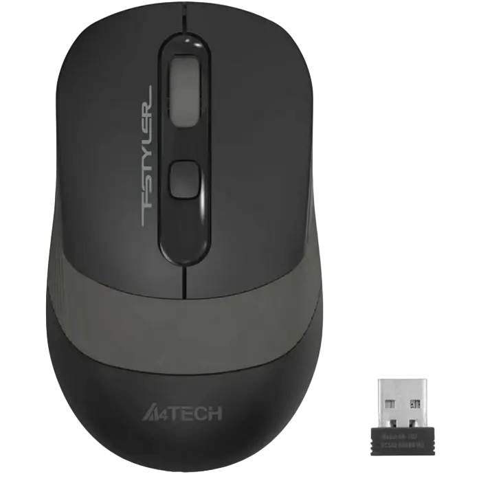 Mouse Wireless A4Tech FG10, Negru/Gri - photo