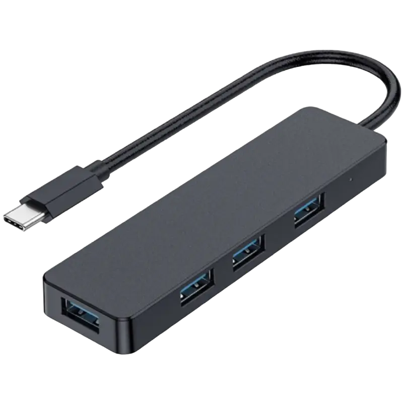 USB-концентратор Gembird UHB-CM-U3P4-01, Серый - photo