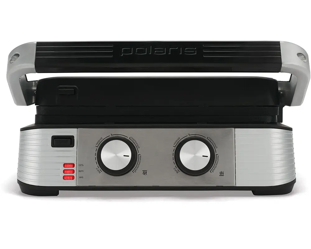 Grătar electric Polaris PGP2202, 2200W, Argintiu