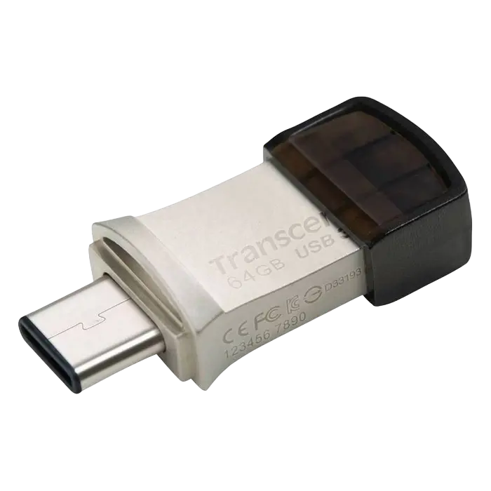 Memorie USB Transcend JetFlash 890, 64GB, Argintiu - photo