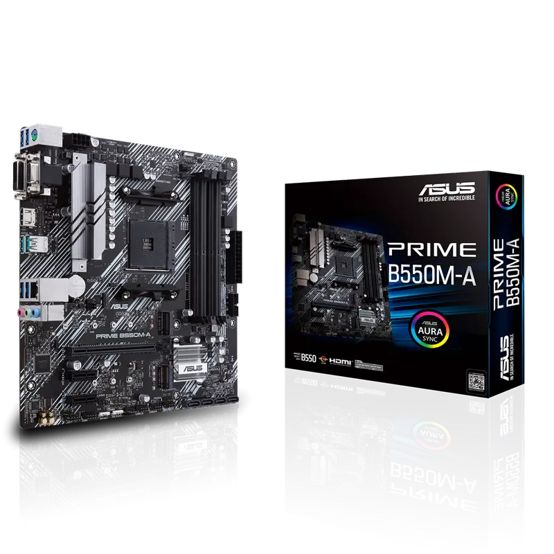 Placă de bază ASUS PRIME B550M-A, AM4, AMD B550, Micro-ATX - photo