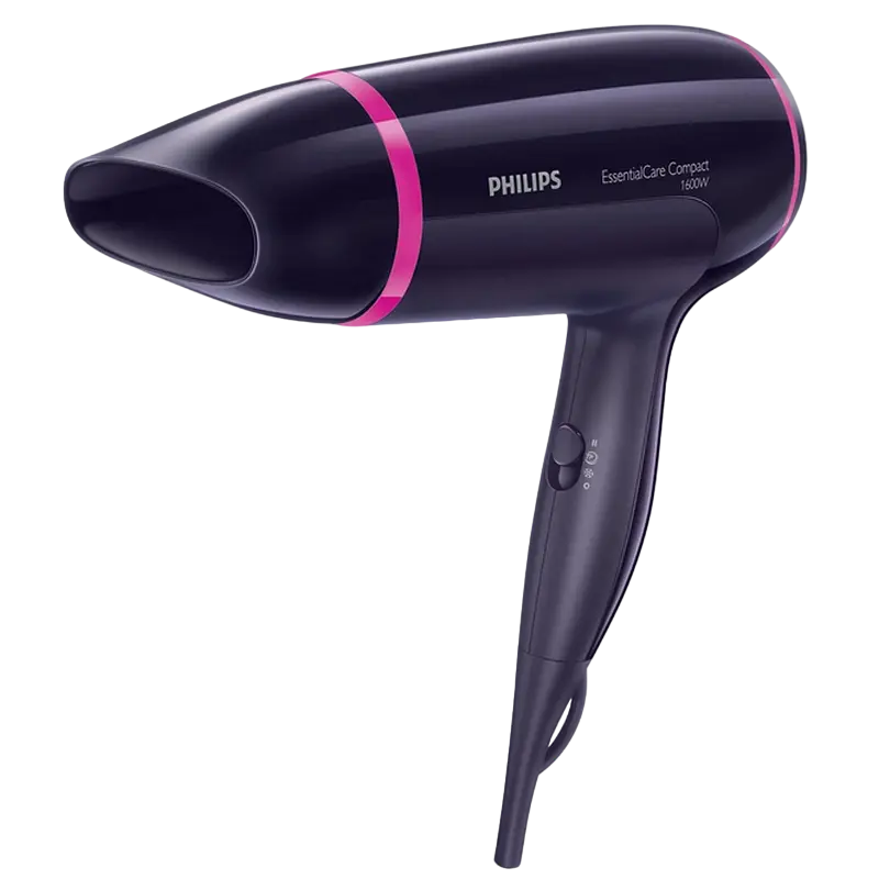 Uscător de păr PHILIPS Essential BHD002/00, 1600 W, Violet - photo