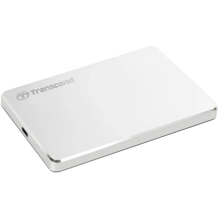 Внешний портативный жесткий диск Transcend StoreJet 25C3S,  1 TB, Серебристый (TS1TSJ25C3S) - photo