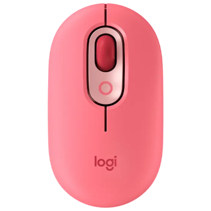 Mouse Wireless Logitech POP, Roz - photo