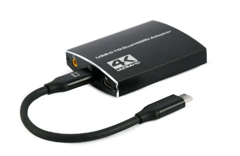 Cablu Video Cablexpert A-CM-HDMIF2-01, USB 3.1 Type-C (F) - 2 x HDMI (F), 0.15 m, Negru - photo