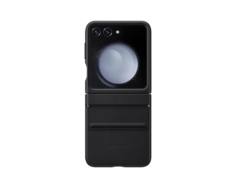 Чехол Samsung Eco-Leather case Galaxy Flip 5, Чёрный - photo