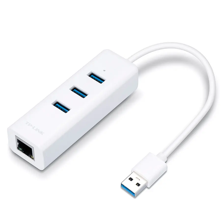 Adaptor USB 3.0 UE330 2 în 1- Adaptor Gigabit Ethernet & 3-Port Hub UE330 TP-LINK - photo