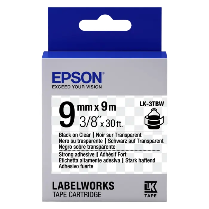  Epson LK-3TBW, 9 мм x 9 м - photo