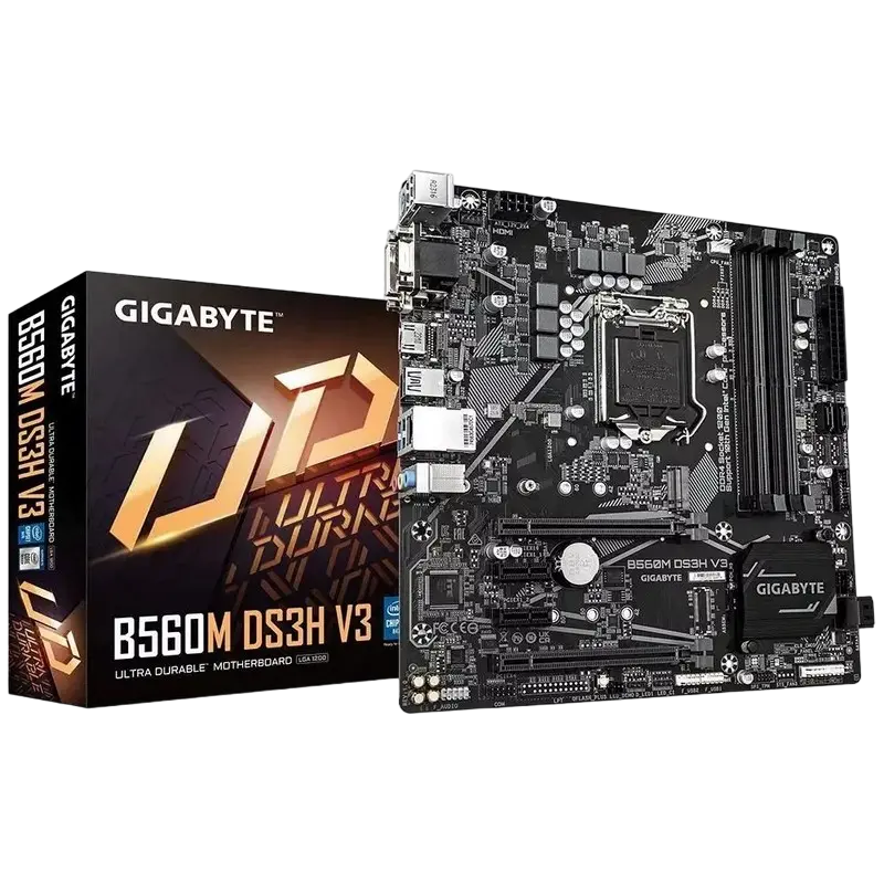 Placă de bază Gigabyte B560M DS3H, LGA1200, Intel B560, Micro-ATX - photo