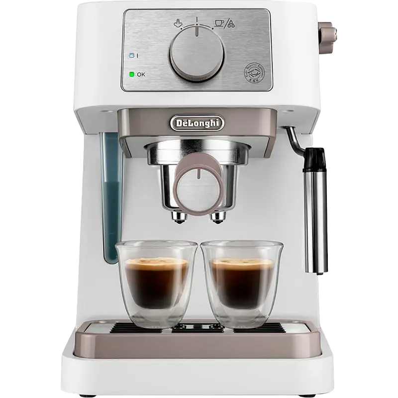 Кофеварка рожковая DeLonghi EC260.W, 1100Вт, Белый - photo