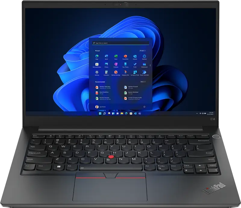 Ноутбук для бизнеса 14" Lenovo ThinkPad E14 Gen 4, Чёрный, Intel Core i7-1255U, 16Гб/1024Гб, Без ОС - photo