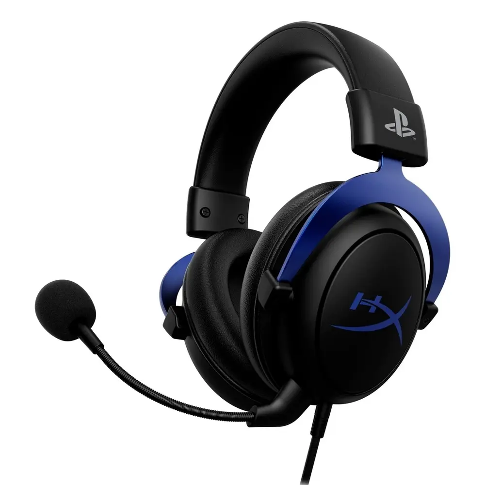 Căști gaming HyperX Cloud Blue PS5, Cu fir, Negru/Albastru - photo