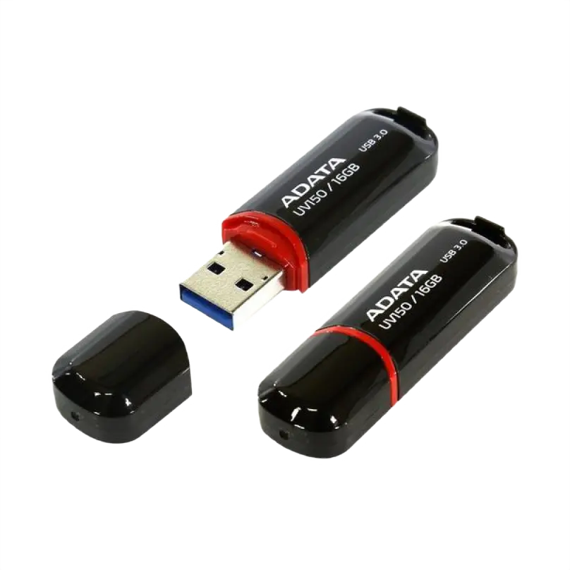 Memorie USB ADATA UV150, 16GB, Negru/Rosu