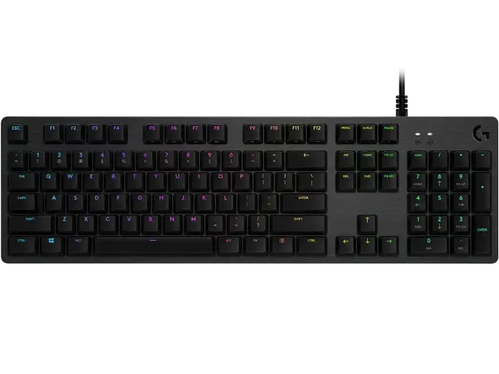 Клавиатура Logitech G512 Carbon Lightsync RGB, Проводное, Чёрный - photo