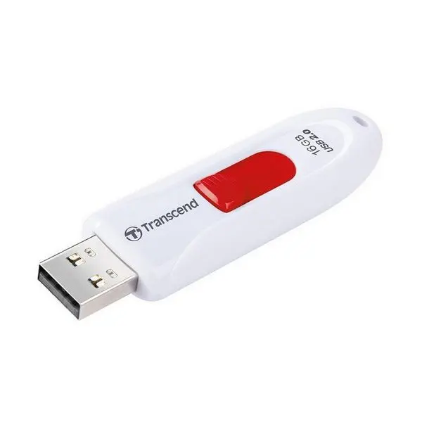 USB Flash накопитель Transcend JetFlash 590, 16Гб, White - photo