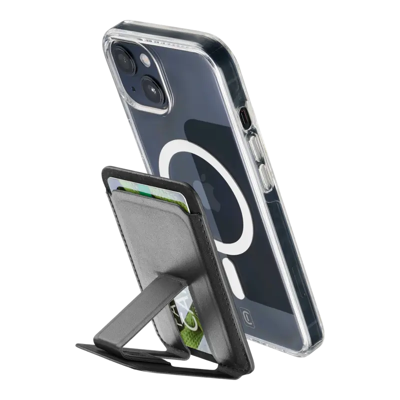Suport pentru smartphone Cellularline Pocket Stand Mag, Negru - photo
