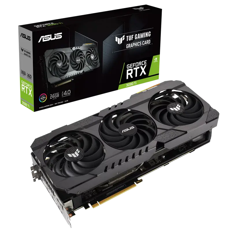 Видеокарта ASUS TUF-RTX3090TI-24G-GAMING, 24 ГБ GDDR6X 384бит - photo