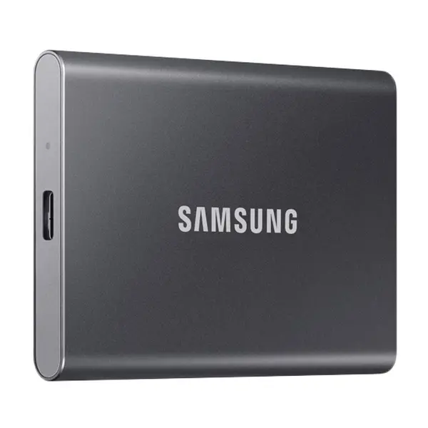 2.0TB Samsung Portable SSD T7 Grey, USB-C 3.1 (85x57x8mm, 58g, R/W:1050/1000MB/s) - photo
