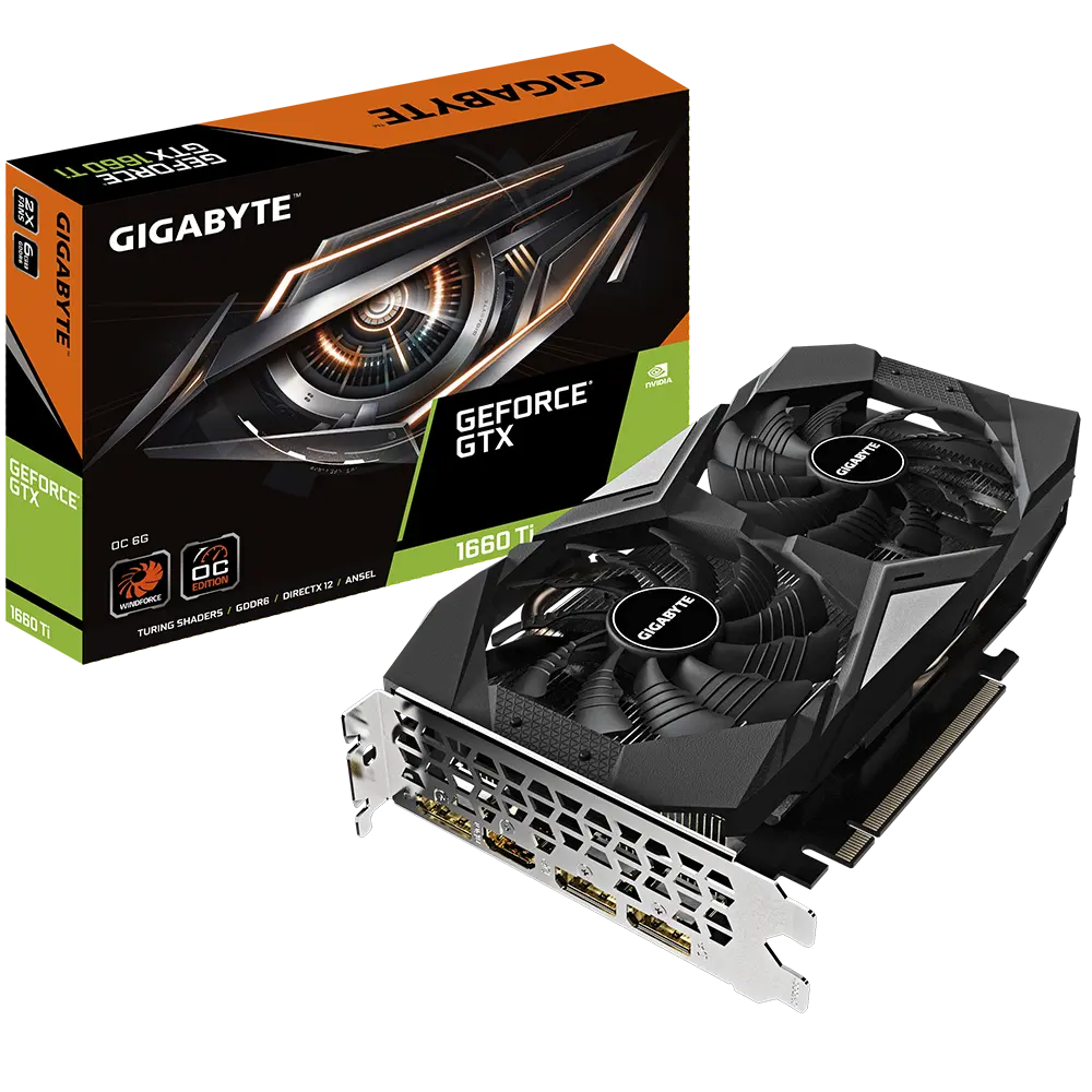 Placă Video Gigabyte GV-N166TOC-6GD,  6GB GDDR6 192bit - photo