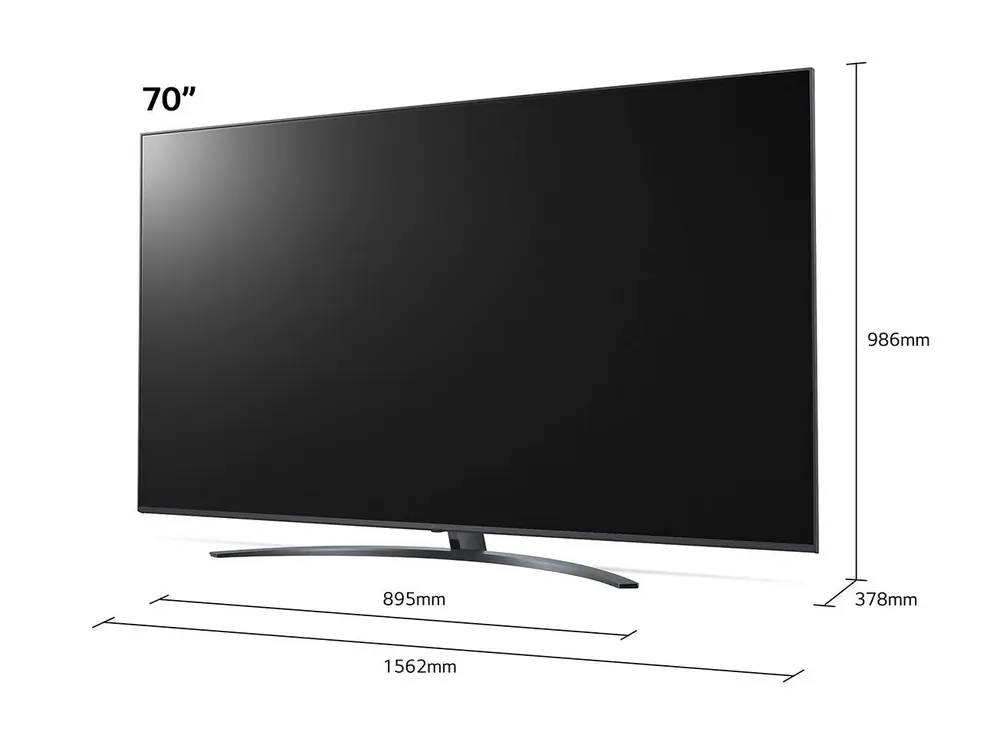 70" Televizor LED SMART LG 70UP81006LA, 3840 x 2160, webOS, Negru