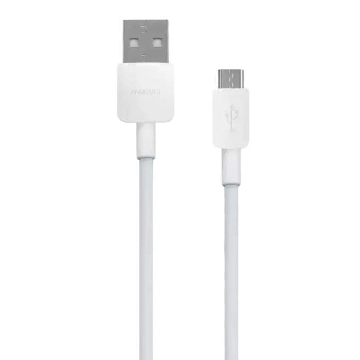 Кабель для зарядки и синхронизации Huawei CP70, USB Type-A/micro-USB, 1м, Белый - photo