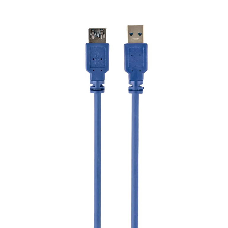 Cablu prelungitor Cablexpert CCP-USB3-AMAF-10, USB Type-A (F)/USB Type-A (M), 3m, Albastru - photo