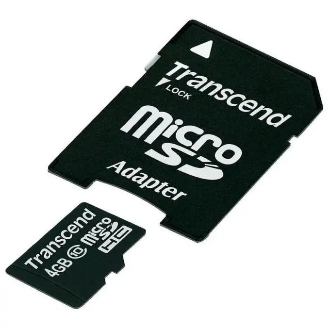 Card de Memorie Transcend microSDHC Class 4, 4GB (TS4GUSDHC4) - photo