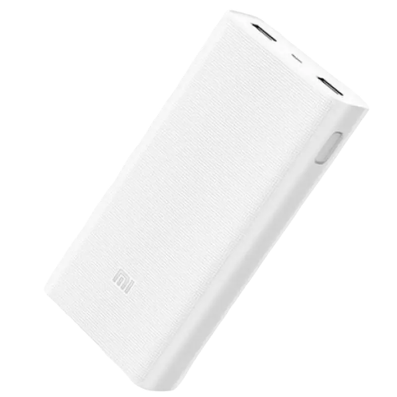Портативное зарядное устройство Xiaomi Power Bank 2C, 20000мА·ч, Белый - photo