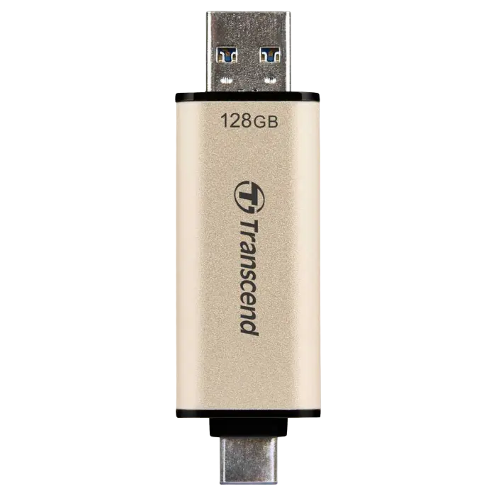 Memorie USB Transcend JetFlash 930C, 128GB, Auriu - photo
