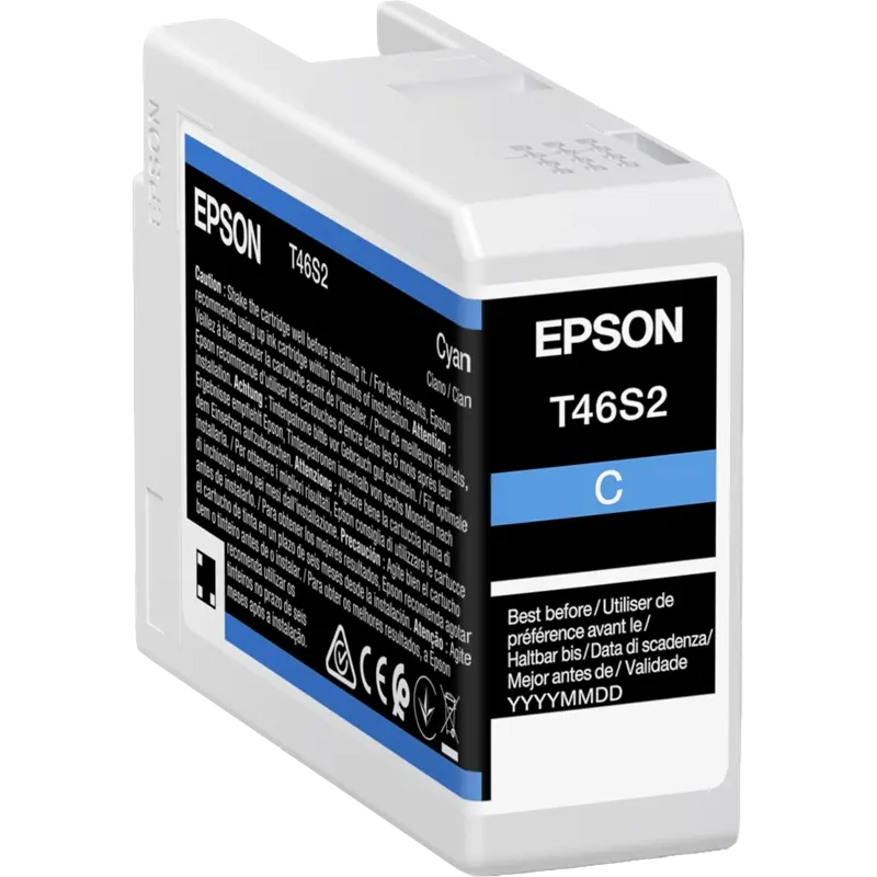 Картридж чернильный Epson T46S UltraChrome Pro 10, 25мл, Голубой - photo