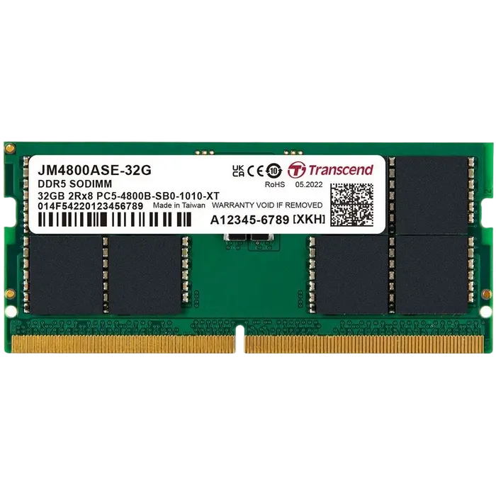 Memorie RAM Transcend JetRam, DDR5 SDRAM, 4800 MHz, 32 GB, JM4800ASE-32G - photo