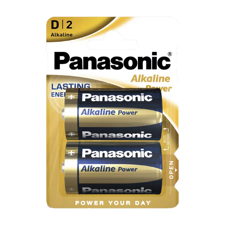 D size  Panasonic "ALKALINE Power" 1.5V, Alkaline, Blister*2, LR20REB/2BP - photo