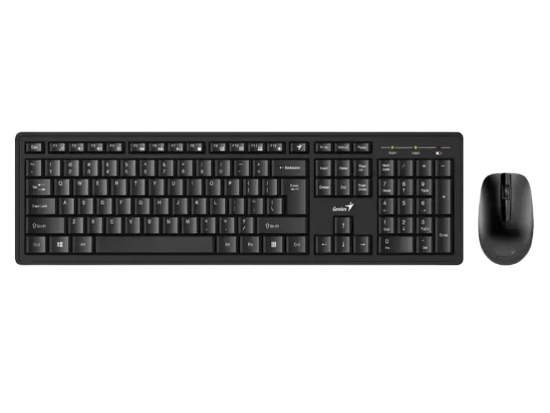 Set Tastatură + Mouse Genius KM-8200, Fără fir, Negru - photo