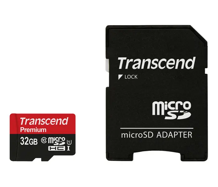 Card de Memorie Transcend microSDHC Class 10, 32GB (TS32GUSDU1) - photo