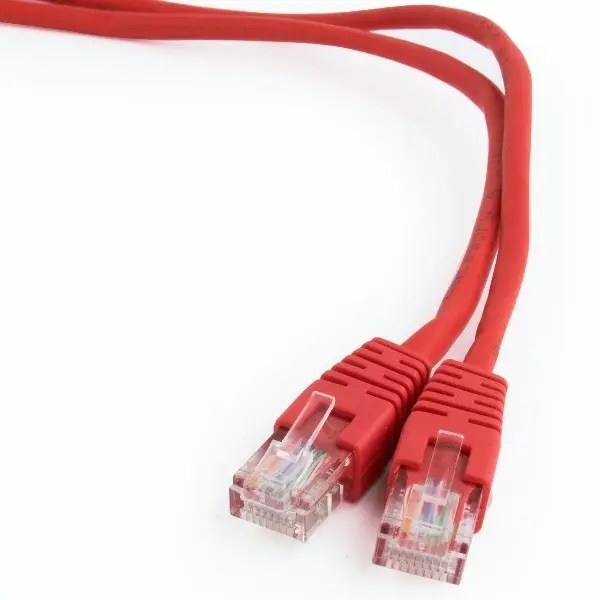 Patch cord Cablexpert PP12-5M/R, CAT5e UTP, 5m, Roșu - photo