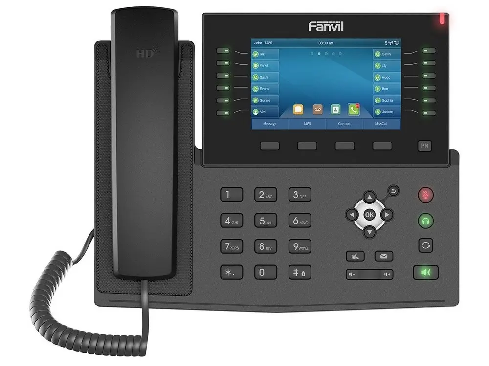 Fanvil X7C Black, Enterprise IP phone, 5" Color Display - photo