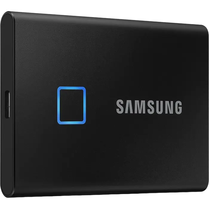 Внешний портативный SSD накопитель Samsung T7 Touch, 500 ГБ, Чёрный (MU-PC500K/WW) - photo