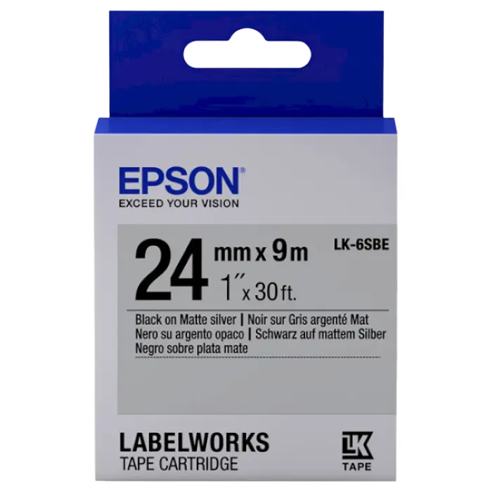 Cartuş de bandă Epson LK-6SBE, 24 mm x 9 m - photo