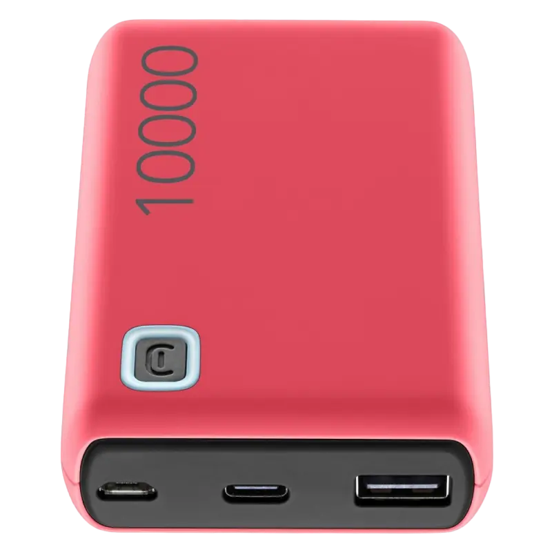 Портативное зарядное устройство Cellularline Essence 10000, 10000мА·ч, Розовый - photo