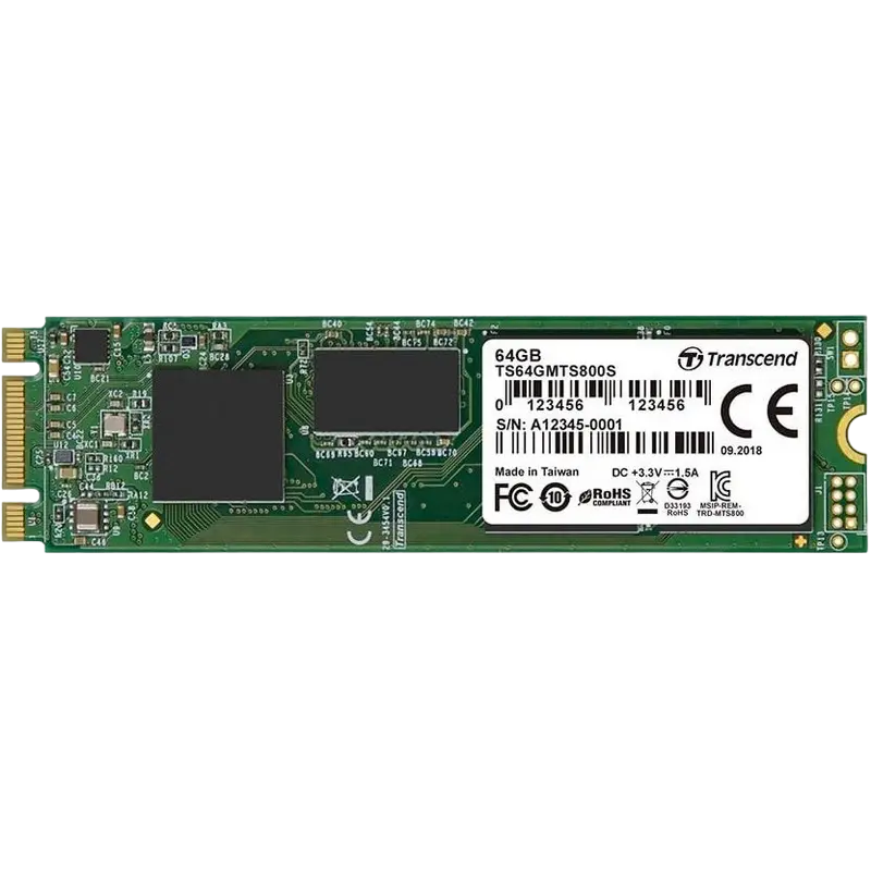 Накопитель SSD Transcend 800S, 64Гб, TS64GMTS800S - photo